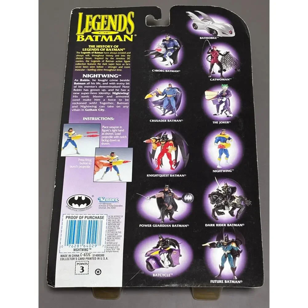 Legends of Batman Nightwing Super Strike Figure DC Comics Kenner Sealed New